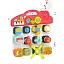 Бізіборд HE 8081 навчальний центр 2-в-1, зі знімними блоками-активностями, світлом і звуками, у коробці - мініатюра 1