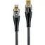 Кабель Hoco U121 Gold standard Transparent Discovery Edition PD charging data cable iP Чорний - мініатюра 1