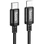 Кабель HOCO x91 посилений 3 метри Type-C — iPhone (Lightning) чорний - мініатюра 1