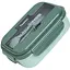 Ланч-бокс Fissman с тремя отделением 21.5х15х8 см зеленый (16741) - миниатюра 1
