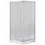 Душевая кабина с низким поддоном Mixxus Cubic SCT01-100x100x195-FB хром матовое стекло 4 мм MI6904, Универсальная, матовый, хром - миниатюра 1