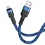 Кабель Hoco MicroUSB charging data cable U110 синий 1.2 м - миниатюра 1