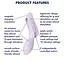 Вакуумний стимулятор клітора з вібрацією Satisfyer Curvy Trinity 2 бузковий - мініатюра 3