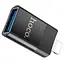 Перехідник Hoco UA17 Lightning Male to USB Female USB2.0 Чорний - мініатюра 2