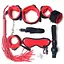 Набор для BDSM 7 аксессуаров Красный - миниатюра 1