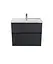 Тумба Мойдодир Rome 70-U з умивальником Debut 70 підвісна підлогова Графіт - мініатюра 5