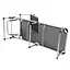 Ліжко розкладне Bo-Camp Sun Lounger With Sunscreen 5 Positions Black (1304460) - мініатюра 6