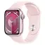 Смарт-годинник Apple Watch Series 9 GPS 41mm Pink Aluminum Case w. Light Pink Sport Band - M/L (MR943) - мініатюра 1