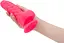 Ребристий фалоімітатор Addiction - Tom 7″ Dildo With Balls - Pink, віброкуля в подарунок - мініатюра 4