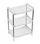 Этажерка пластиковая 3 яруса белая 27.5 х 17 х 39 см - миниатюра 6