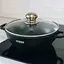 Алюминиевая кастрюля-сотейник 4.1 л диаметр 28 см с покрытием под мрамор и крышкой, Zauberg Черный 87811 - миниатюра 2
