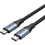 Кабель Vention USB 4.0 Type-C M-M, 1.0 м 240W (50V/5A) 8K60Hz Thunderbolt 4 Gray Aluminum Alloy - мініатюра 1