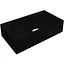 Умивальник Miraggio Faro R mirastone black 0000399, Чорний матовий - мініатюра 1