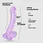 Фалоімітатор Crushious Hudini Jelly 17.5 см (фіолетовий) - мініатюра 8