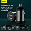 Зарядный 2 порта - автомобильный адаптер BASEUS Grain Pro Car Charger (CCALLP-02) белое - миниатюра 4