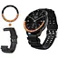 Безель Black-orange та силіконовий ремінець Sikai для смартгодинника Xiaomi Watch S3/S4  - мініатюра 1