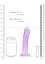 Фалоімітатор RealRock Crystal Clear 6.7" 17 см (фіолетовий) - мініатюра 3