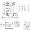 Набор: Qtap инсталляция 3 в 1 Nest QT0133M425 с панелью смыва квадратной QT0111M06028CRM + унитаз с сиденьем Swan QT16335178W - миниатюра 2