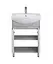 Тумба Мойдодир Oslo 60 Loft з умивальником Runa 60 Білий/бетон Сірий - мініатюра 6