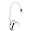 Змішувач для кухні Zegor YUB4-F181KW гнучкий гусак білий 30412 - мініатюра 1