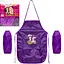 Фартух дитячий з нарукавниками для дівчаток CR5530(Violet) 54х37 см (91392) - мініатюра 1
