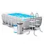 Басейн каркасний INTEX 26784 прямокут, 300Х175Х80 см, 3539 л, фільтр-насос, сходи, - мініатюра 2