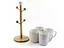 Чайний сервіз порцеляновий на дерев'яній стійці Grazie 340 мл 4 шт (PJ03443) - мініатюра 4