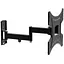 Настенный крепеж LCD/Plasma TV 15-42" Walfix R-343B цвет черный, до 25 кг, VESA: 200x200 мм, наклон: -15º ~ +5º, поворот: до 180 - миниатюра 1