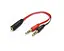 Переходник аудио Jack 3.5mm F 4pin -> 2 Jack 3.5mm M (Audio+MIC) - миниатюра 2