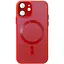 Чохол Epik TPU+Glass Sapphire Midnight with MagSafe для Apple iPhone 12 6.1 Червоний/Red - мініатюра 1
