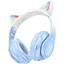 Наушники Hoco Bluetooth Stereo W42 Cat Ear crystal blue - миниатюра 1