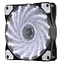 Кулер корпусной Voltronic sleeve fan 3pin + 4pin - 120мм, 12V, 1100об/мин, 15LED, White - миниатюра 1