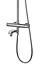Душова система Corsan Lugo хром з термостатом та виливом CMN016TCH, Хром - мініатюра 6