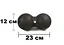 Массажный мячик двойной EasyFit EPP 23х12 см (EF-2000) - миниатюра 4