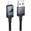 Кабель Hoco X118 Generous charging data cable with display iP Чорний - мініатюра 1