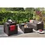 Комплект садових меблів Allibert Keter California 3 seater коричневий - мініатюра 4