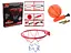 Баскетбольне кільце, металеве 23 см, сітка, м’яч, насос - мініатюра 1