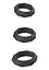 Набір ерекційних кілець Hidden Desire Heavy C-Ring Set 3 шт (чорний) - мініатюра 7