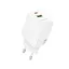 Мережевий зарядний пристрій Borofone BN27 Fuente PD20W+QC3. 0 charger (EU) білий - мініатюра 1