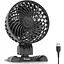 USB настольный вентилятор бесшумный черный - миниатюра 1