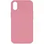 Чохол Epik Silicone Case Full Protective AA No Logo для Apple iPhone XS Max 6.5 Рожевий/Light pink - мініатюра 1