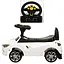 Дитяча каталка-толокар Bambi Racer з музикою та світлом біла (M 3147B-1) - мініатюра 2
