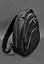 Шкіряний рюкзак чорний краст - мініатюра 4