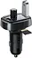 Автомобильное зарядное устройство + FM-модулятор Baseus T typed Wireless MP3 charger black (CCALL-TM01) - миниатюра 3