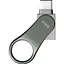 USB флеш-накопитель Silicon Power Mobile C80 64GB USB-A 3.2 Gen 1/USB-C Silver (SP064GBUC3C80V1S) [134403] - миниатюра 3