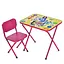 Дитячий столик складаний зі стільчиком M 5964-8 малиновий - мініатюра 1
