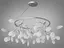 Вражаюча, ефектна люстра "Світлячок", 45 ламп, срібного кольору - мініатюра 3