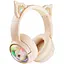 Навушники Onikuma Cat Ear Bluetooth Wireless Gaming Headset B5 BT/AUX, Type-C, 55H, RGB - мініатюра 1