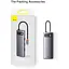 USB type C HUB Baseus 8 in 1 PD100W 4K 60 Гц USB 3.0 10 Гб/с - миниатюра 9