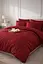 Комплект постільної білизни євро 200х220 Premium сатин бордовий TC303376156 - мініатюра 2